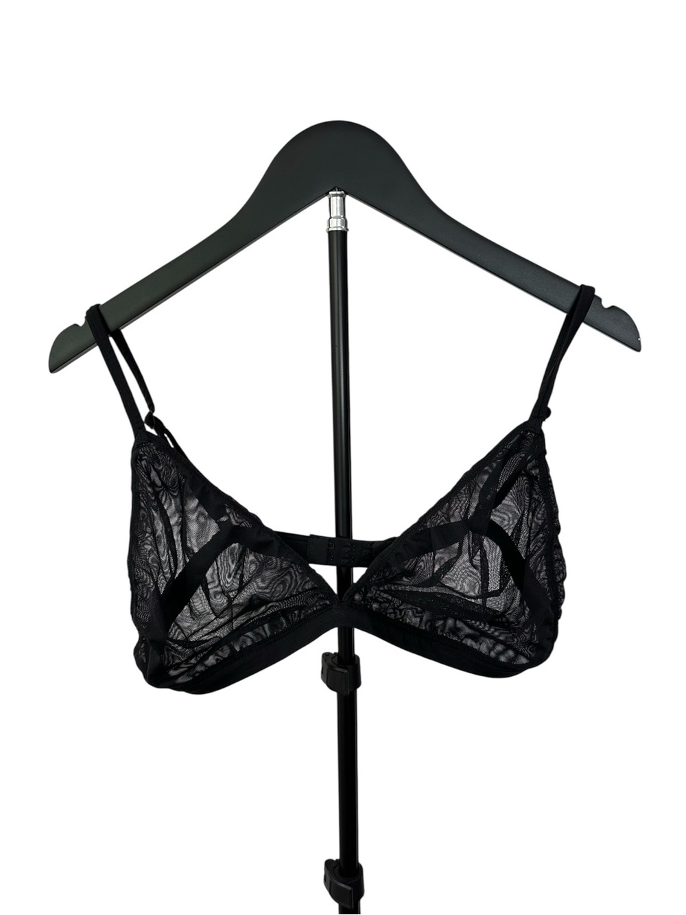 SKIMS Sheer Lace Black Bralette